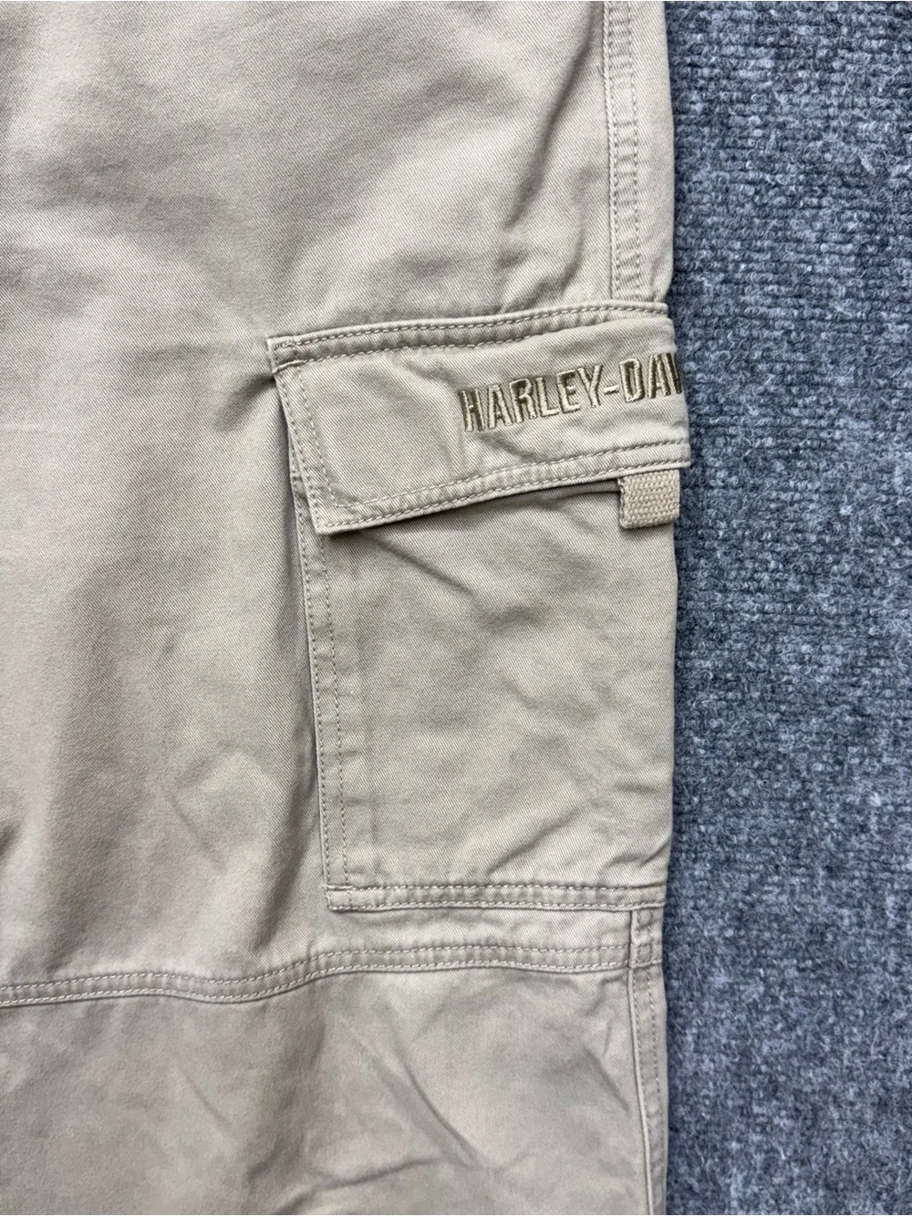 Harley Davidson Cargo Khaki Men’s Pants Motorcycle Size 33x32